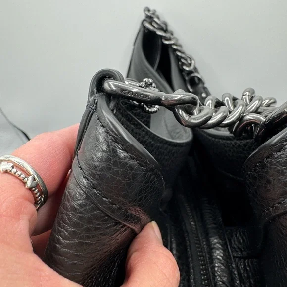 Coach Kristy Chain Leather Shoulder Bag - Picture 4 of 9